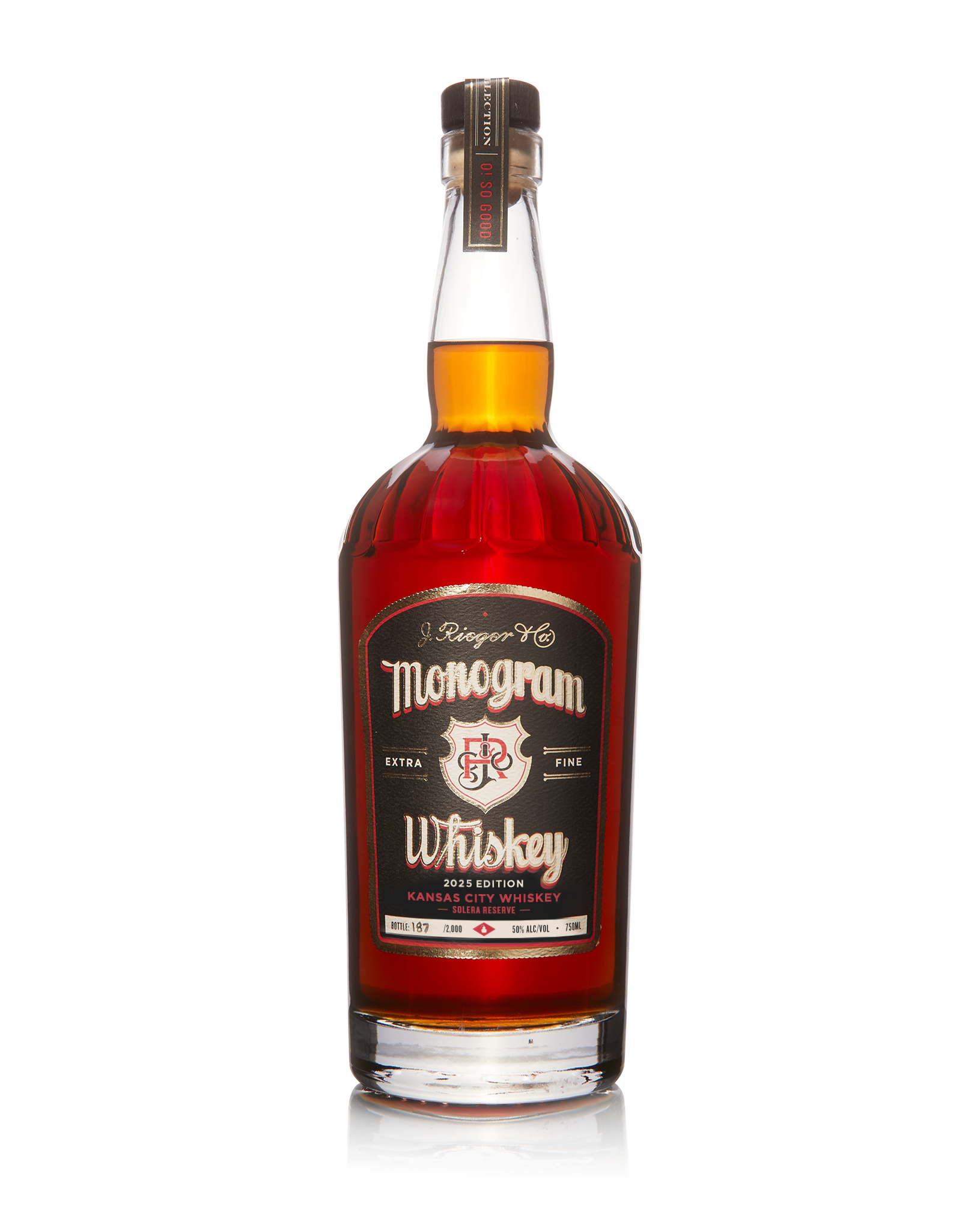J. Rieger & Co. Monogram Whiskey 2025 - Kansas City Whiskey Solera Reserve
